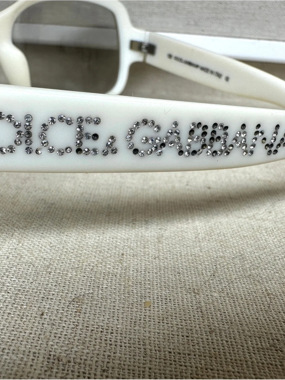 Dolce & Gabbana Y2K vintage White Oversized Sunglasses
